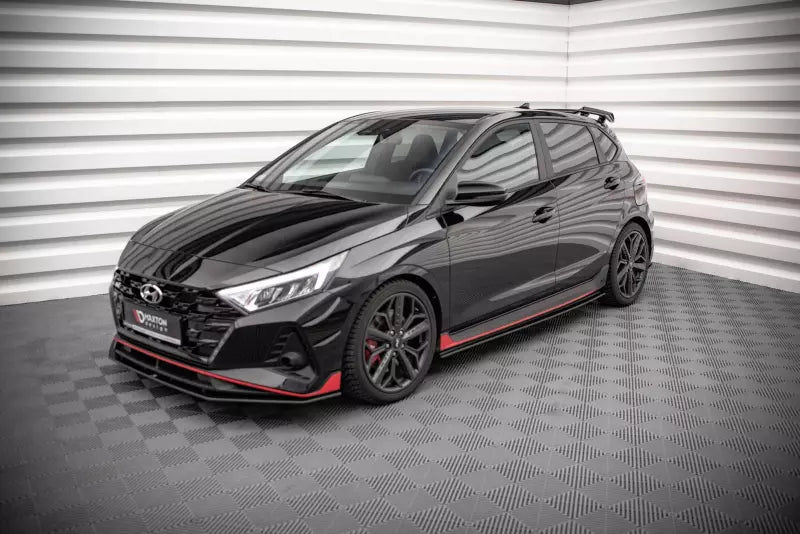 Maxton Design Street Pro Seitenschweller (Paar) für Hyundai I20 N Mk3 matt schwarz – Ansicht 3