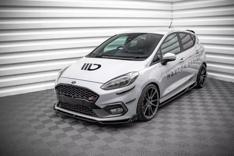 Maxton Design Motorhaubenverlängerung für Ford Fiesta Standard/ ST-Line/ ST Hochglanz schwarz – Ansicht 4