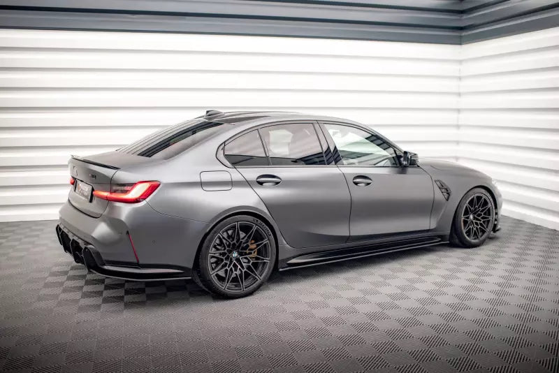Maxton Design Street Pro Seitenschweller (Paar) für BMW M3 G80 matt schwarz – Ansicht 2