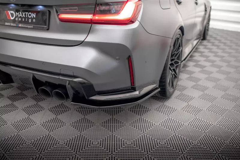 Maxton Design Diffusor Flaps V.2 für BMW M3 G80 / G81 Hochglanz schwarz – Ansicht 1