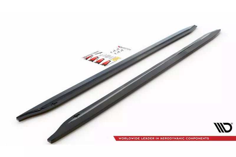 Maxton Design Seitenschweller (Paar) V.1 für BMW M3 G80 / G81 Hochglanz schwarz – Ansicht 4