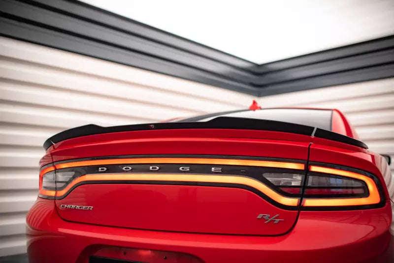 Maxton Design Heckspoiler Lippe für Dodge Charger RT Mk7 Facelift Hochglanz schwarz – Ansicht 1