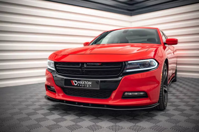 Maxton Design Street Pro Frontlippe für Dodge Charger RT Mk7 Facelift schwarz – Ansicht 1