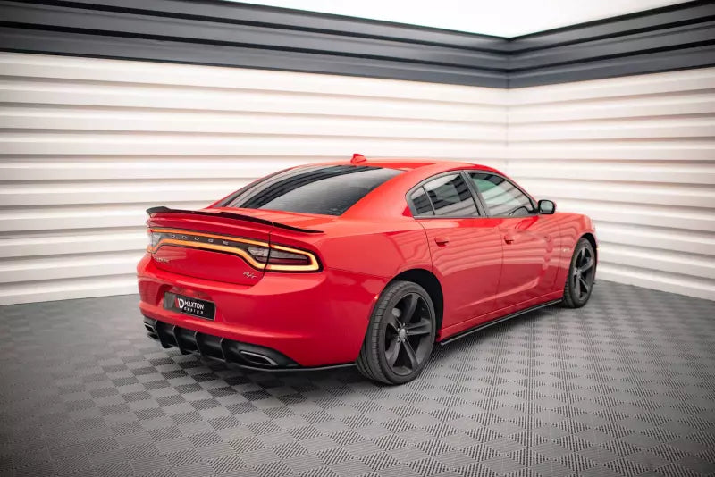 Maxton Design Street Pro Seitenschweller (Paar) für Dodge Charger RT Mk7 Facelift matt schwarz – Ansicht 2
