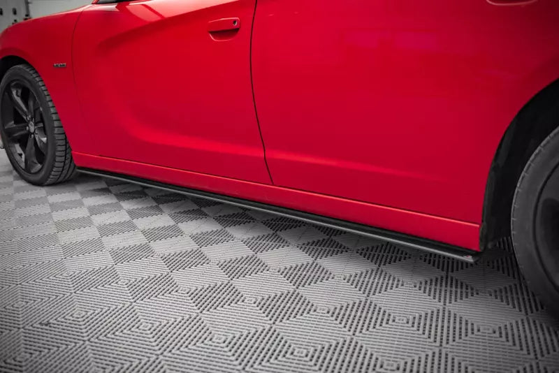 Maxton Design Street Pro Seitenschweller (Paar) für Dodge Charger RT Mk7 Facelift matt schwarz – Ansicht 4