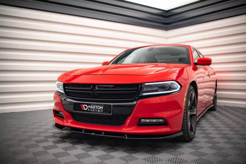 Maxton Design Frontlippe V.1 für Dodge Charger RT Mk7 Facelift Hochglanz schwarz – Ansicht 1