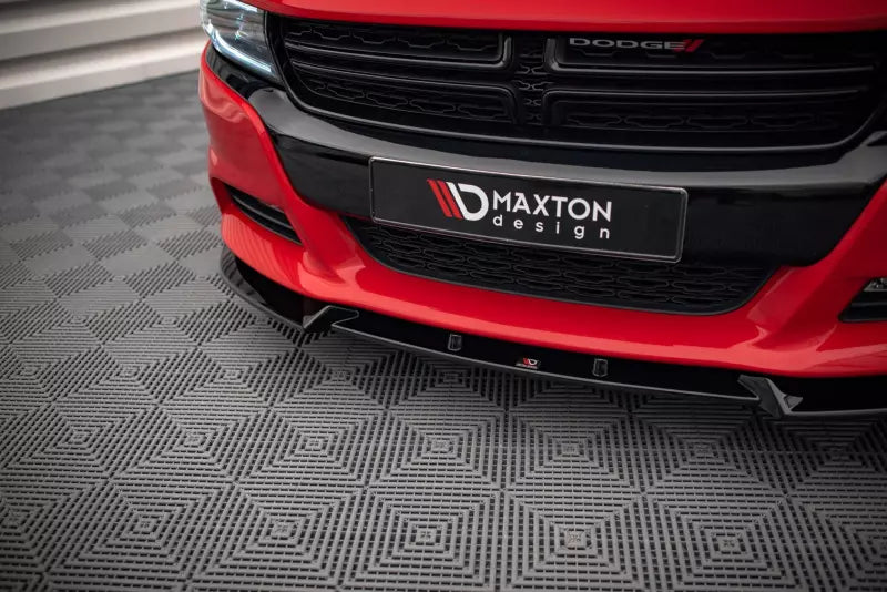 Maxton Design Frontlippe V.1 für Dodge Charger RT Mk7 Facelift Hochglanz schwarz – Ansicht 3
