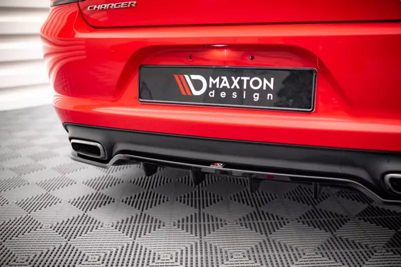 Maxton Design Heckdiffusor DTM Look für Dodge Charger RT Mk7 Facelift Hochglanz schwarz – Ansicht 2