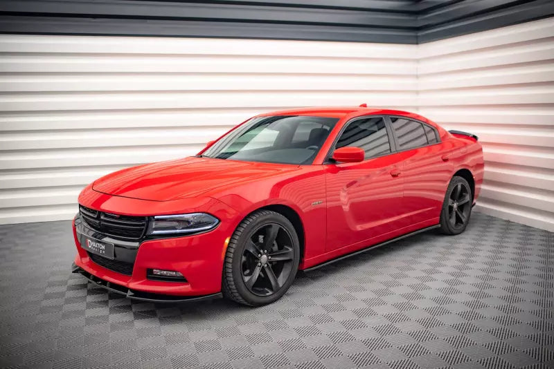 Maxton Design Seitenschweller (Paar) für Dodge Charger RT Mk7 Facelift Hochglanz schwarz – Ansicht 2