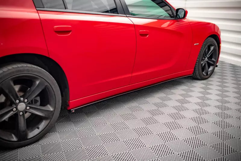 Maxton Design Seitenschweller (Paar) für Dodge Charger RT Mk7 Facelift Hochglanz schwarz – Ansicht 3