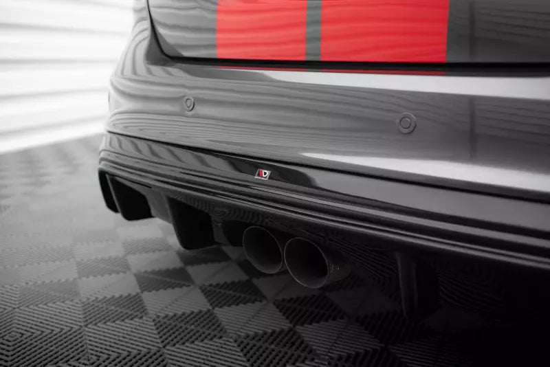 Maxton Design Heckdiffusor für Ford Focus ST Mk3 FL (RS-Look) Hochglanz schwarz – Ansicht 4