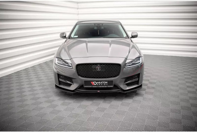 Maxton Design Frontlippe V.1 für Jaguar XF R-Sport Mk2 Hochglanz schwarz – Ansicht 2