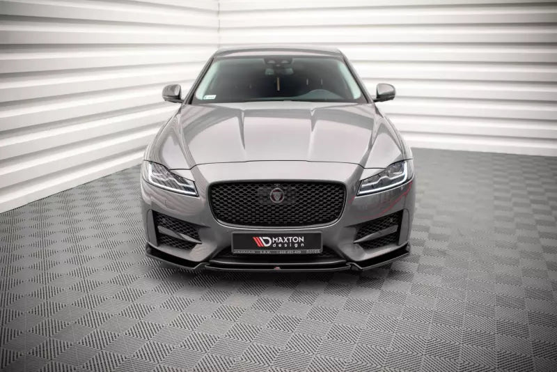 Maxton Design Frontlippe V.2 für Jaguar XF R-Sport Mk2 Hochglanz schwarz – Ansicht 2