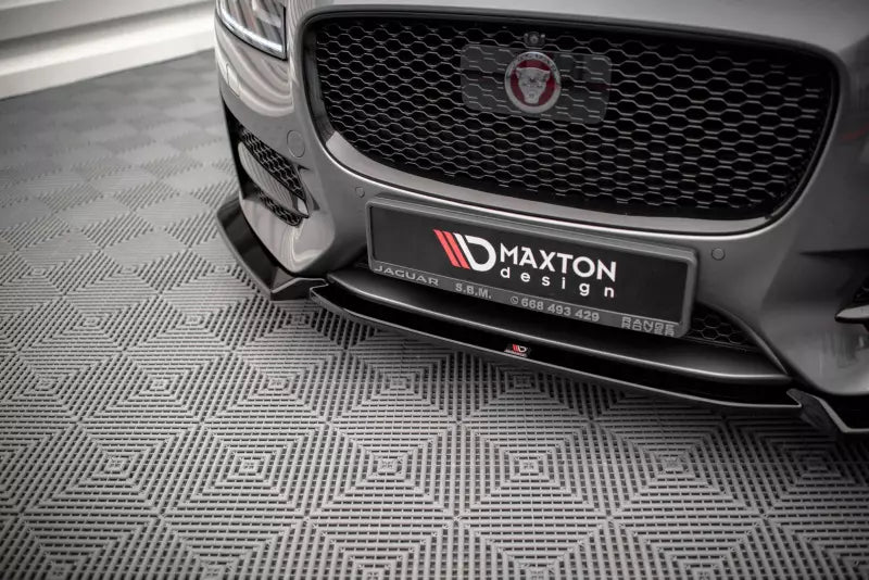 Maxton Design Frontlippe V.2 für Jaguar XF R-Sport Mk2 Hochglanz schwarz – Ansicht 3