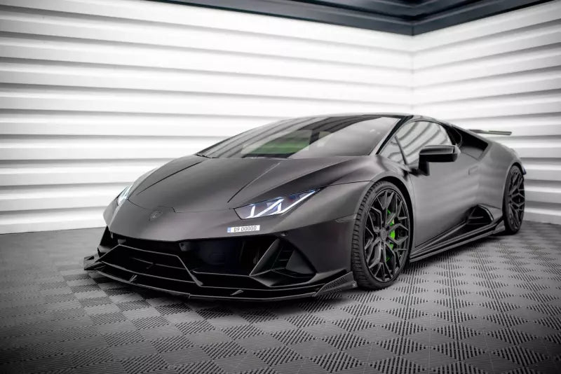 Maxton Design Frontlippe für Lamborghini Huracan EVO Hochglanz schwarz – Ansicht 1