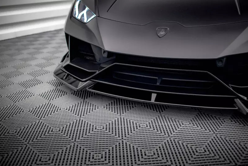 Maxton Design Frontlippe für Lamborghini Huracan EVO Hochglanz schwarz – Ansicht 3
