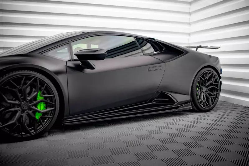 Maxton Design Seitenschweller (Paar) für Lamborghini Huracan EVO Hochglanz schwarz – Ansicht 1