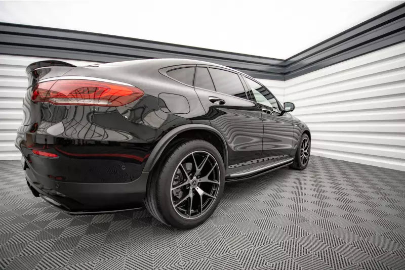 Maxton Design Seitenschweller (Paar) für Mercedes GLC Coupe AMG-Line C253 Facelift Hochglanz schwarz – Ansicht 2