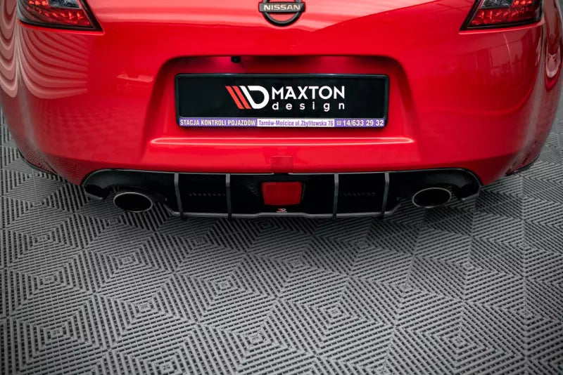 Maxton Design Street Pro Heckdiffusor für Nissan 370Z Facelift Schwarz – Ansicht 1