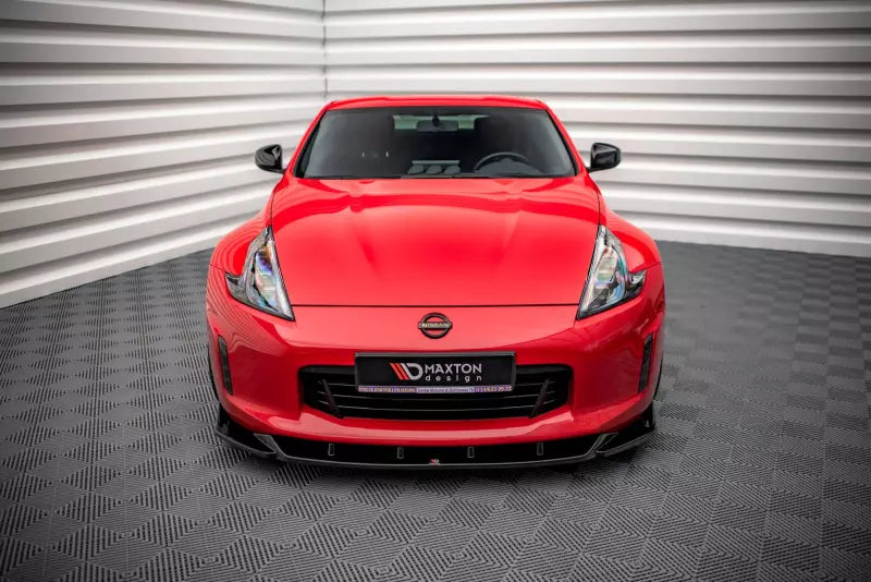 Maxton Design Frontlippe V.2 für Nissan 370Z Facelift Hochglanz schwarz – Ansicht 2