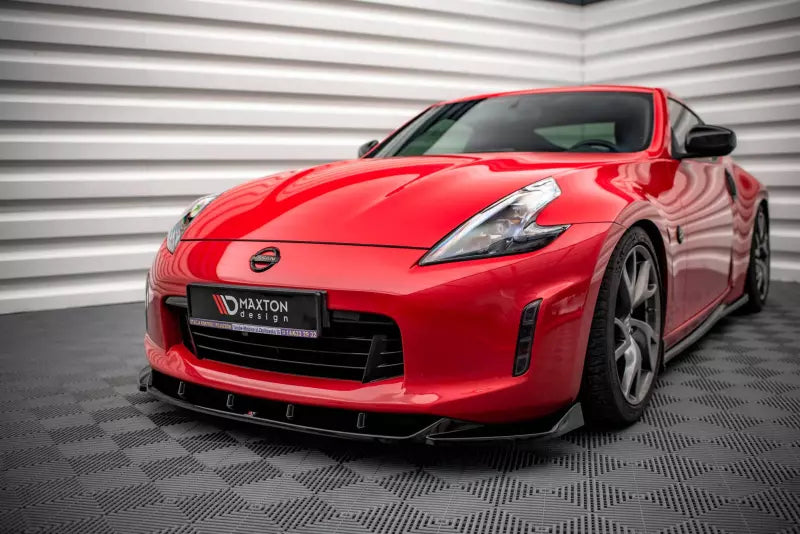 Maxton Design Frontlippe V.2 für Nissan 370Z Facelift Hochglanz schwarz – Ansicht 3