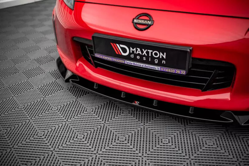 Maxton Design Frontlippe V.3 für Nissan 370Z Facelift Hochglanz schwarz – Ansicht 3