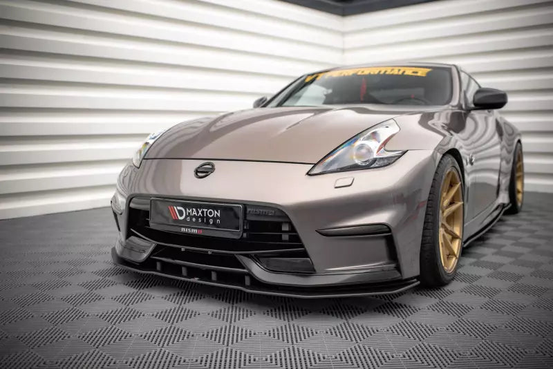 Maxton Design Street Pro Frontlippe für Nissan 370Z Nismo Facelift schwarz – Ansicht 1