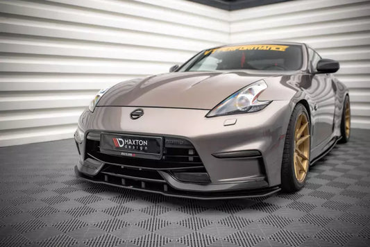 Maxton Design Street Pro Frontlippe für Nissan 370Z Nismo Facelift schwarz – Ansicht 1
