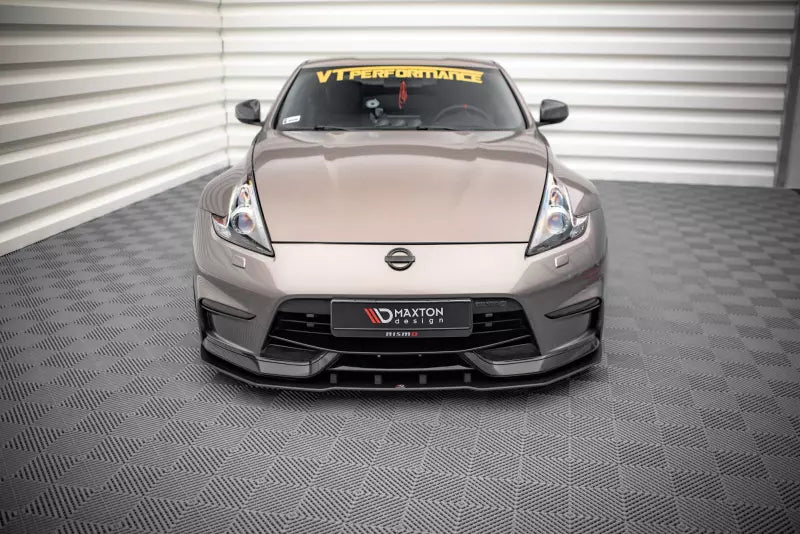 Maxton Design Street Pro Frontlippe für Nissan 370Z Nismo Facelift schwarz – Ansicht 2
