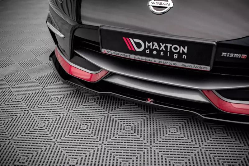 Maxton Design Frontlippe V.1 für Nissan 370Z Nismo Facelift Hochglanz schwarz – Ansicht 3