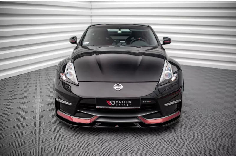 Maxton Design Frontlippe V.2 für Nissan 370Z Nismo Facelift Hochglanz schwarz – Ansicht 2