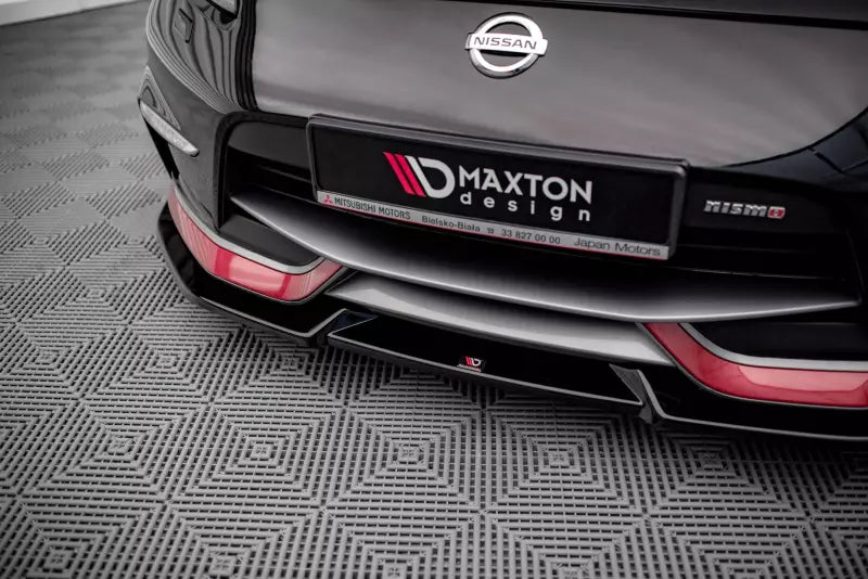 Maxton Design Frontlippe V.2 für Nissan 370Z Nismo Facelift Hochglanz schwarz – Ansicht 3