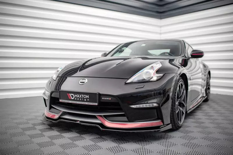 Maxton Design Frontlippe V.3 V.1 für Nissan 370Z Nismo Facelift Hochglanz schwarz – Ansicht 1