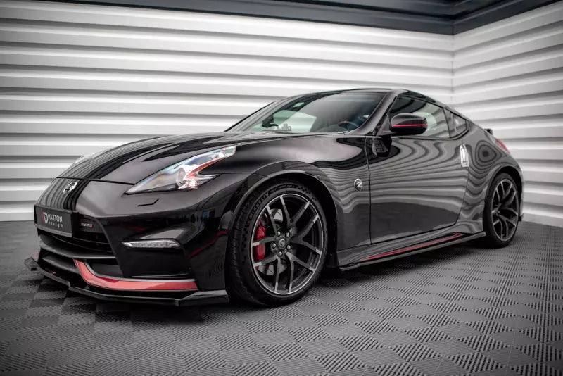 Maxton Design Seitenschweller (Paar) V.1 für Nissan 370Z Nismo Facelift Hochglanz schwarz – Ansicht 3