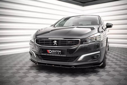 Maxton Design Frontlippe V.1 für Peugeot 508 GT Mk1 Facelift Hochglanz schwarz – Ansicht 1