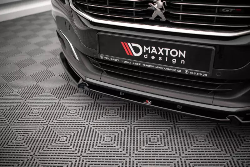Maxton Design Frontlippe V.1 für Peugeot 508 GT Mk1 Facelift Hochglanz schwarz – Ansicht 3