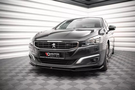 Maxton Design Frontlippe V.2 für Peugeot 508 GT Mk1 Facelift Hochglanz schwarz – Ansicht 1