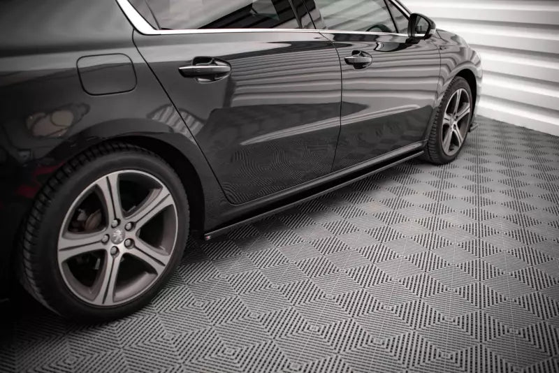 Maxton Design Seitenschweller (Paar) für Peugeot 508 GT Mk1 Facelift Hochglanz schwarz – Ansicht 2