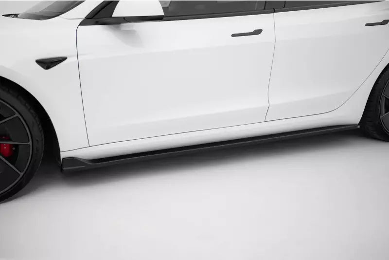 Maxton Design Seitenschweller (Paar) V.2 für Tesla Model 3 Hochglanz schwarz – Ansicht 1