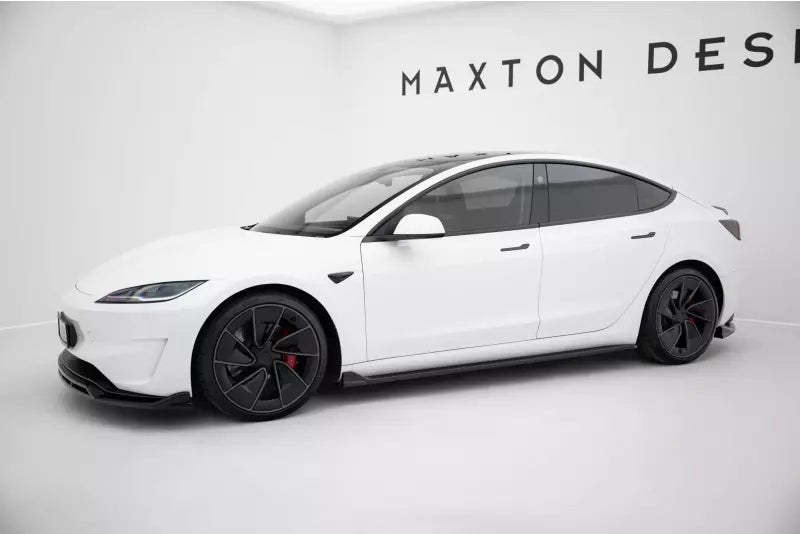 Maxton Design Seitenschweller (Paar) V.2 für Tesla Model 3 Hochglanz schwarz – Ansicht 2
