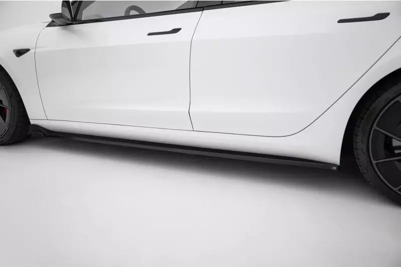Maxton Design Seitenschweller (Paar) V.2 für Tesla Model 3 Hochglanz schwarz – Ansicht 3