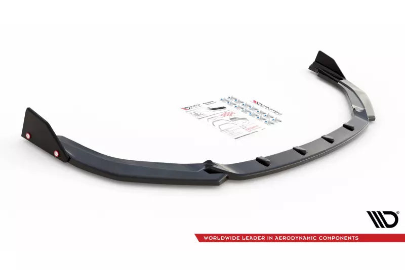 Maxton Design Frontlippe V.1 mit Flaps für Toyota Corolla GR Sport Hatchback XII Hochglanz schwarz – Ansicht 4