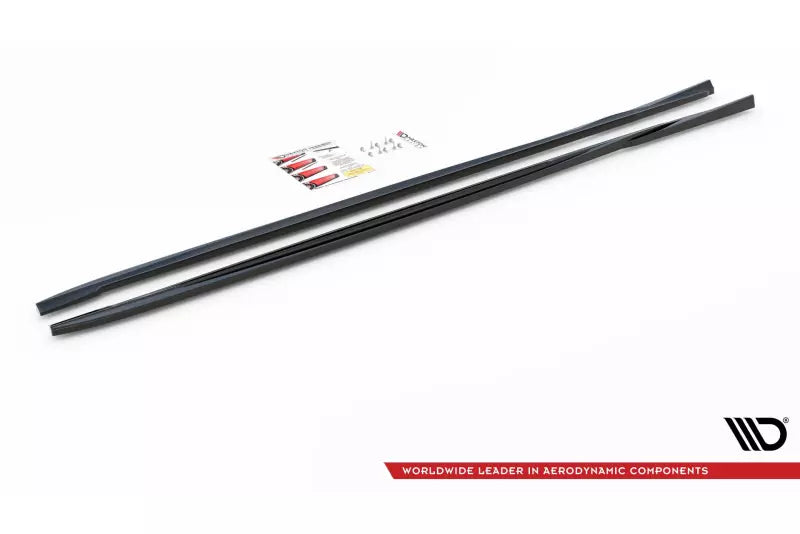 Maxton Design Seitenschweller (Paar) für Volvo V70 Mk3 Hochglanz schwarz – Ansicht 4