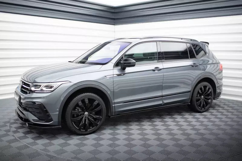 Maxton Design Seitenschweller (Paar) für VW Tiguan Allspace Mk2 Hochglanz schwarz – Ansicht 2