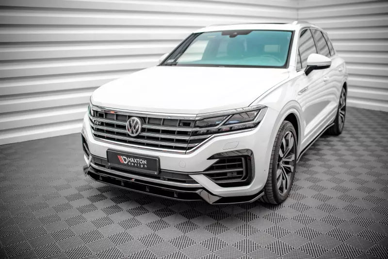 Maxton Design Frontlippe für VW Touareg R-Line Mk3 Hochglanz schwarz – Ansicht 1