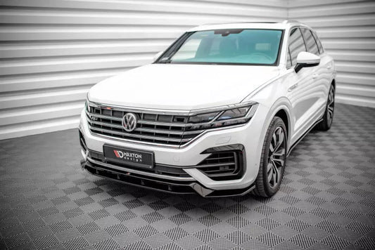 Maxton Design Frontlippe für VW Touareg R-Line Mk3 Hochglanz schwarz – Ansicht 1