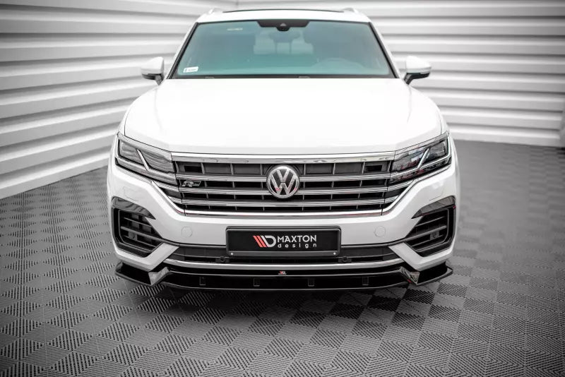 Maxton Design Frontlippe für VW Touareg R-Line Mk3 Hochglanz schwarz – Ansicht 2
