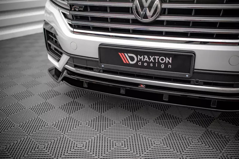 Maxton Design Frontlippe für VW Touareg R-Line Mk3 Hochglanz schwarz – Ansicht 3