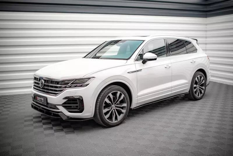 Maxton Design Seitenschweller (Paar) für VW Touareg R-line Mk3 Hochglanz schwarz – Ansicht 3