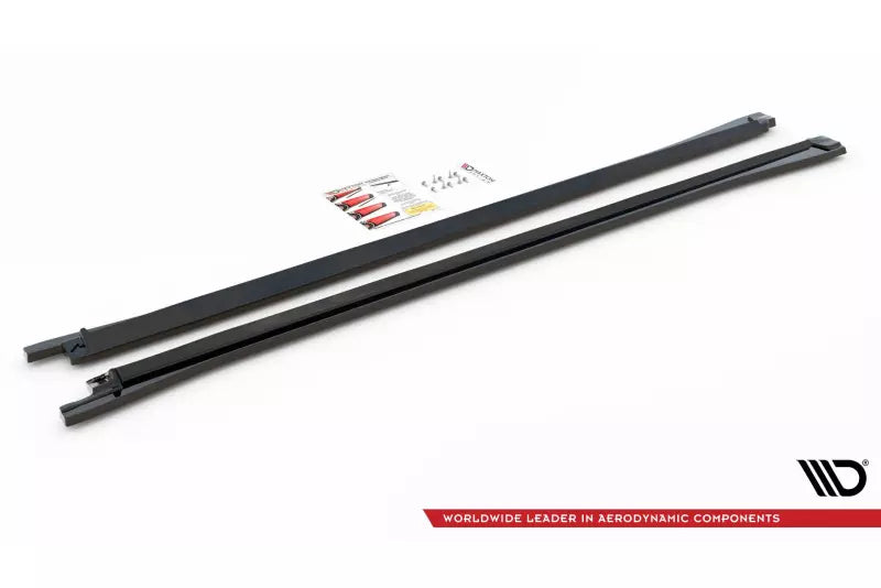 Maxton Design Seitenschweller (Paar) für VW Touareg R-line Mk3 Hochglanz schwarz – Ansicht 4